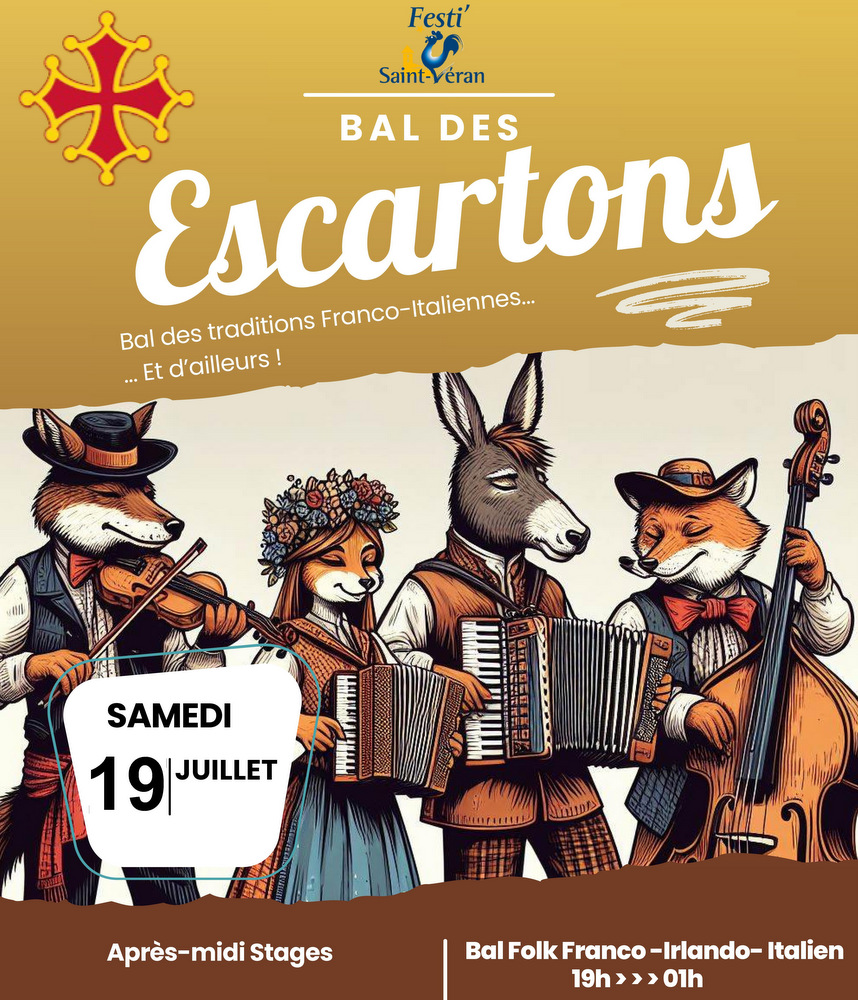 Affiche bal des escartons 2025